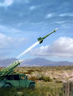 radar-guided missile
